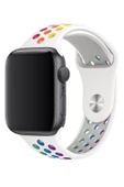 Apple Watch Series 3 38 MM Fileli Kordon Beyaz-Renkli - 2