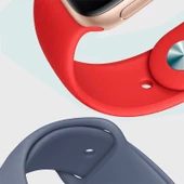 Apple Watch Series 4 38 MM Fileli Kordon Siyah-Kırmızı thumbnail 5