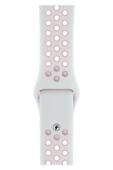 Apple Watch Series 5 42 MM Fileli Kordon Beyaz-Pembe thumbnail 1