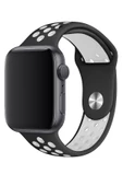 Apple Watch Series 5 44 MM Fileli Kordon Siyah-Beyaz - 2
