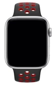 Apple Watch Series 5 44 MM Fileli Kordon Siyah-Kırmızı - 2