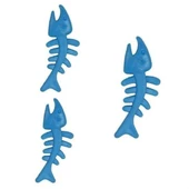 BUFFER® Balık Kemiği İskelet Şekilli Renkli Plastik Kedi Oyuncağı thumbnail 9