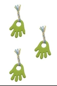 BUFFER® Handrope El Şekilli Plastik El Uzantılı Oyun Halatı 2 Kişilik Köpek Oyuncağı İnteraktif - 6