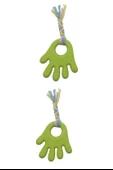 BUFFER® Handrope El Şekilli Plastik El Uzantılı Oyun Halatı 2 Kişilik Köpek Oyuncağı İnteraktif - 8