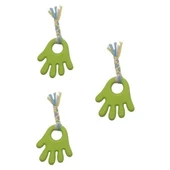 BUFFER® Handrope El Şekilli Plastik El Uzantılı Oyun Halatı 2 Kişilik Köpek Oyuncağı İnteraktif - 5