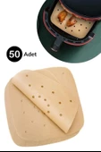 50 Adet Air Fryer Pişirme Kağıdı Tek Kullanımlık Hava Fritöz Yapışmaz Yağlı Kağıt Delikli Model thumbnail 10