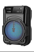BUFFER® Mini Işıklı Hoparlör Bluetooth Wireless Hoparlör Yüksek Ses Hoparlö - 5