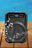 BUFFER® Mini Işıklı Hoparlör Bluetooth Wireless Hoparlör Yüksek Ses Hoparlö - 6