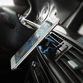 Araç İçi Izgaraya Takılan Telefon Tutucu Mıknatıslı Döndürülebilir Telefon Tutucu Yuvarlak Model - 3