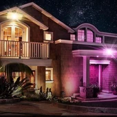 BUFFER® Kumandalı Led Işık Dış Cephe Aydınlatması Çok Renkli RGB Led Panel Işık PartiLed Aydınlatma - 5