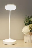 BUFFER® Yuvarlak USBli Dokunmatik 3 Kademeli 360 Derece  Özel Göz Korumalı Led Lityum Masa Lambası - 10