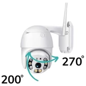 BUFFER® 20 MP HD Lens İç Dış Mekan Suya Danıklı IP Wifi Network Güvenlik Kamerası Wifi Kamera - 9
