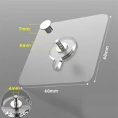 BUFFER® Süper Güçlü Çerçeve Askısı Pin Delgisiz Vidalı Tırnak Kanca Yapışkanlı Raf Tutucu Askı 5li - 5