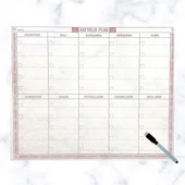 BUFFER® Şeffaf Kendiliğinden Yapışkanlı Kalemli Haftalık Planlayıcı 40cm-50cm - 1