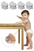 BUFFER® Bebek Çocuk Yumuşak ve Esnek Dairesel Şeffaf Yapışkanlı Güvenlik Köşe Koruyucu (4 Adet) - 6
