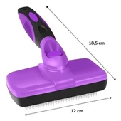 BUFFER®  Otomatik Temizlenebilen Tuşlu Pratik Kedi Köpek Tüy Toplama Fırçası - 8