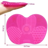 BUFFER® Pratik Kolay Makyaj Fırçası Temizleme Matı Aparatı Aleti Küçük thumbnail 5