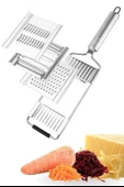 BUFFER® Ayarlanabilir 3 Farklı Başlıklı Tutmalı Sebze Dilimleyici Peynir Rendeleyici Aparat - 6