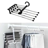 BUFFER® Hareketli Dolap İçi Pantolon Kravat Şal Askı Sistemi Düzenleyici Katmanlı Askılık Organizer - 1