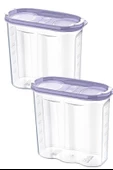 BUFFER® 2 Kapaklı Ölçekli Erzak Kuru Gıda Saklama Kutusu Kabı 2,4 Litre-SA940 - 10