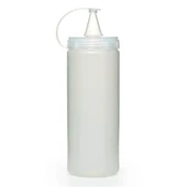 BUFFER® Şeffaf Kapaklı Sızdırmaz Yağlık Sosluk Şişesi Plastik Yağdanlık 400 ml AP-9028 - 1
