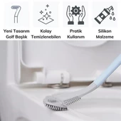 BUFFER® Golf Tasarımlı Silikon WC Klozet Mutfak Temizlik Fırçası Kanca Hediyeli - 3