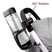 BUFFER® Bebek Arabası Bisiklet Uyumlu Ayarlanabilir Şişe Biberon ve Suluk Tutucu - 4