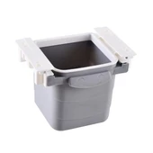 BUFFER® Mini Masa Çöp Kovası Plastik Tezgah Altı Geri Çekilebilir Yapışkanlı Görünmez Bölme Pratik - 1