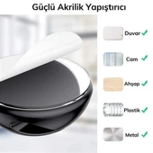 BUFFER® Çok Amaçlı Kablo Tutucu Akrilik Güçlü Yapışkanlı Organizer Düzenleyici 16 Parça Set Kolay Ku - 4