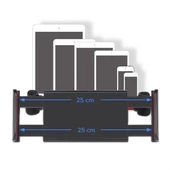 BUFFER® Oto Koltuk Arkası Telefon Tablet Tutucu Ayarlanabilir 360 Derece Dönebilen Pratik Stand - 3