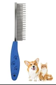 BUFFER® Tüy Açıcı Kedi Köpek Tarağı Tek Taraflı Metal Dişli Evcil Hayvan Bakım Fırçası - 8