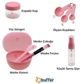 BUFFER® Kendin Yap Yüz Maskesi Karıştırma Aleti Seti, 9 Parça DIY Yüz Maskesi Hazırlama Kabı Seti - 5