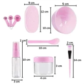 BUFFER® Kendin Yap Yüz Maskesi Karıştırma Aleti Seti, 9 Parça DIY Yüz Maskesi Hazırlama Kabı Seti - 3