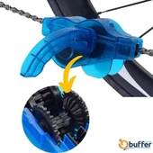 BUFFER® Bisiklet Zincir Dişlisi Koruyucu Pas Sökücü Temizleme Fırçası Aparatı Bakım Seti 4 Parça - 2