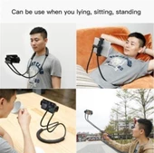 BUFFER® Boyuna Asılan Ergonomik 360 Derece Cep Telefonu Tutucu Stand - 4