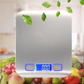 BUFFER® TF 1002 Hassas Ölçümlü  Maksimum 5 Kg Kapasiteli Led Ekran Platin Dijital Mutfak Tartısı - 1