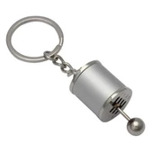 BUFFER® Hareketli Araba Vites Anahtarlık Altı Hız Manuel Vites Dişli Shifter Topuzu Metal Anahtarlık - 10