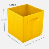 BUFFER® Çok Amaçlı Kullanım Dekoratif Dolap İçi Düzenleyici Organizer Katlanabilir Kutu - 7