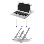 BUFFER® Ayarlanabilir Plastik Dizüstü Destek Tabanı Katlanabilir Taşınabilir Laptop Sehpası Yükselti - 4