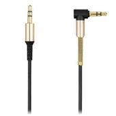 BUFFER® 35 Mm Metal Başlıklı Erkek/Erkek  L Uçlu Jack Girişli Aux  Stereo Ses Aktarma Kablosu - 4