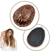 BUFFER® Rose Gold Saç Düzleştirici Tarak Geniş Aralıklı Her Saç Tipine Uygun Fırçalı Saç Düzleştiric - 1