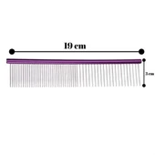 BUFFER® Parlak Metal Köpek Tarağı Renkli Pet Köpek Pire Tımar Tarağı Köpek Tüyü Tarama - 3