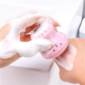 BUFFER® Peeling Etkili Mini El Yüz Cilt Temizleme Fırçası Silikon Temizlenmesi Kolay  Siyah Nokta Gi - 3