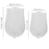 BUFFER® Orta Hamur Torbası Silikon Şeffaf Hamur Yoğurma Torbası Ekmek Makarna Mantı  Hamuru Kolay Yo thumbnail 4