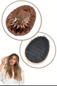BUFFER® Rose Gold Saç Düzleştirici Tarak Geniş Aralıklı Her Saç Tipine Uygun Fırçalı Saç Düzleştiric - 8