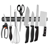 BUFFER® Mıknatıslı Paslanmaz Duvar Bıçak Askısı Standı 55 Cm Aparat - 2