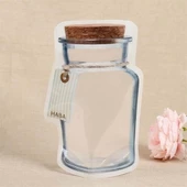 BUFFER® Kavanoz Görünümlü Kilitli Poşet Çıtçıtlı ve Pratik Torba 4 Adet - 6