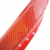 BUFFER® Kırmızı Renkli 2,5 Metre Araba Oto Ön Tampon Koruyucu Kauçuk Pratik Tampon Şerit Bant Döşeme - 7
