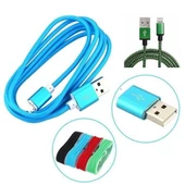 BUFFER® 1,5 Metrelik Örgü Şeklinde Apple Iphone Ipad Data Şarj Kablosu - 1