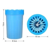 BUFFER® Silikon Jel Fırçalı Kedi Köpek Pati Ayak Yıkama Temizleme Kovası (Küçük) - 3